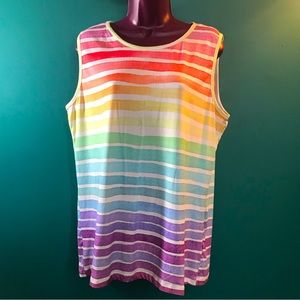 CLEARANCE Hold for SCOOBY10542– LAST MARKDOWN Super-Soft RAINBOW TANK TOP